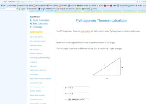 I find this only Pythagorean Theorem calculator a great addition to a build site. You can measure any distance on the legs and it will provide the diagonal. No longer need to ensure you measure in 3/4/5 increments. Notice the answer and my measurement in the photo above